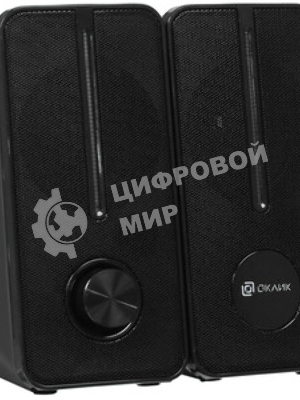 Акустическая система Оклик OK-120U 2.0 черный 6Вт