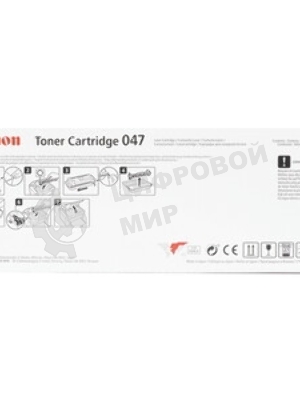 Картридж лазерный Canon 047 BK черный (1600 стр.) для Canon LBP112/LBP113W
