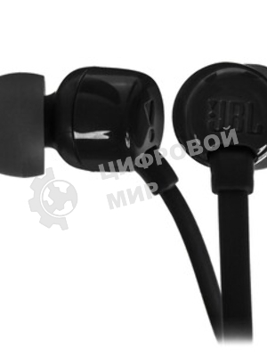 Проводные наушники JBL Tune 110 черный, внутриканальные, Jack 3.5 мм