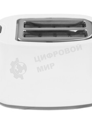 Тостер Hyundai HYT-2301 белый/серый, 800 Вт, 2 слота