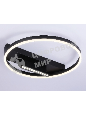 Светильник Ambrella light FL51458/1+1 BK черный 60W 3000K-6400K+4200K D500*110 (ПДУ РАДИО 2.4G)