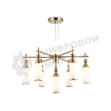 Люстра Ambrella light LH55278/7 BS/FR латунь/белый матовый E14*7 max 40W D640*1390