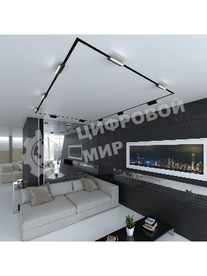 Трековый светильник Slim Magnetic HL02 12W 4200K (черный) 85010/01