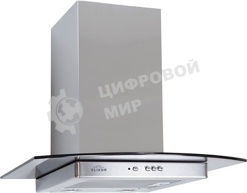 Вытяжка каминная Elikor Кристалл 50Н-430-К3Д серебристый, 50 см, 430 куб. м/ч, 54 дБ