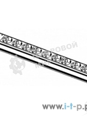 Блок розеток Rem-10 без шнура с инд., 9 Sсhuko, вход IEC 60320 C14, 10A, алюм., 19