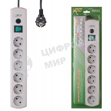 Сетевой фильтр Most RG 5м (6 розеток) белый (коробка)