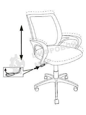 Кресло Бюрократ CH-695NLTSL черный, сетка/ткань, 120 кг, механизм качания