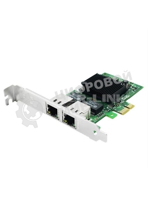 Сетевой адаптер Ethernet LR-LINK 9222HT, Intel I350-AM2, двойной порт RJ45, сетевая карта PCI-Ex1, 10/100/1000 Мбит/с (302472)