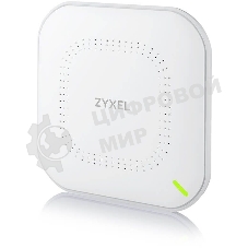 Гибридная точка доступа Zyxel NebulaFlex NWA90AX, WiFi 6, 802.11a/b/g/n/ac/ax (2,4 и 5 ГГц), MU-MIMO, антенны 2x2, до 575+1200 Мбит/с, 1xLAN GE, PoE, защита от 4G/5G, БП в комплекте
