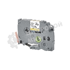 Кассета с лентой S'OK by Sakura Printing TZEB31 для Brother, черный на оранжевом, 12мм/8м, наклейка