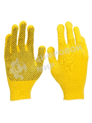 Перчатки в наборе Palisad 4 пары, цвета в ассортименте, ПВХ точка, L