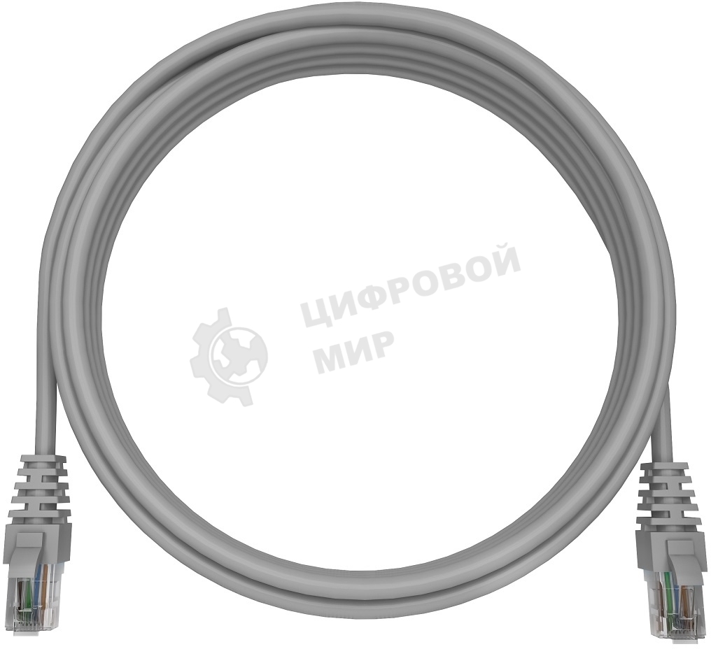 Патч-корд NTSS NTSS-PC-UTP-RJ45-5e-0.3-LSZH-GY NTSS-PC-UTP-RJ45-5E-0.3-LSZH UTP RJ-45 вил.-вилка RJ-45 cat.5e 0.3м серый LSZH (уп.:1шт) 26AWG