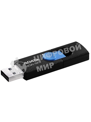 Флешка USB ADATA UV320 (AUV320-128G-RBKBL), 128Gb, USB 3.2, R/W 100/30, черный/голубой