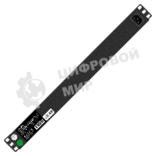 Блок розеток горизонтальный ExeGate ServerPro PDU-19H607 Al-6S-C14-SW-SPD1, 19