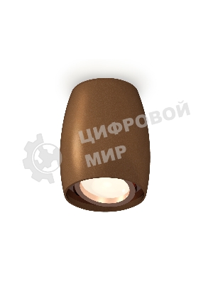 Светильник Ambrella Light XS1124001 SCF/PPG кофе песок/золото розовое полированное MR16 GU5.3 (C1124, N7005)