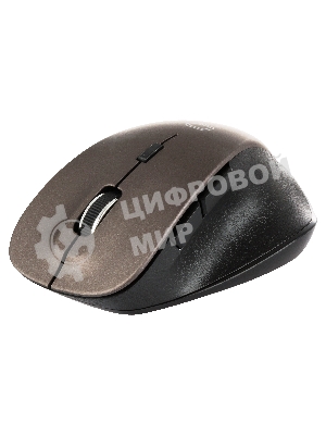 Мышь беспроводная Qumo Office Elite M55 коричневый, 2400 dpi, радиоканал, USB, кнопки - 6