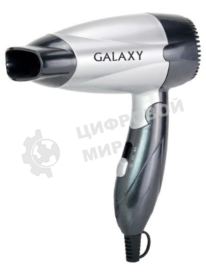 Фен Galaxy Line GL 4305 серебристый/черный, 1400 Вт, компактный