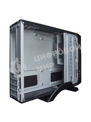 Компьютерный корпус ExeGate EX268701RUS MiniITX ExeGate MI-209 Black, miniITX/mATX, (M450, 80мм), 2хUSB, Audio