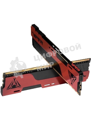 Оперативная память Patriot Viper Elite II, DDR4, 16GB (2x8 GB), 3600 MHz, CL20, DIMM, радиатор, красный, черный