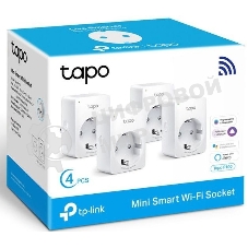 Умная розетка Mini Smart 2.4 GHz Wi-Fi Socket, 4 units, 220-240 V, Max Load 10 A, Bluetooth 4.2 (onboarding only)