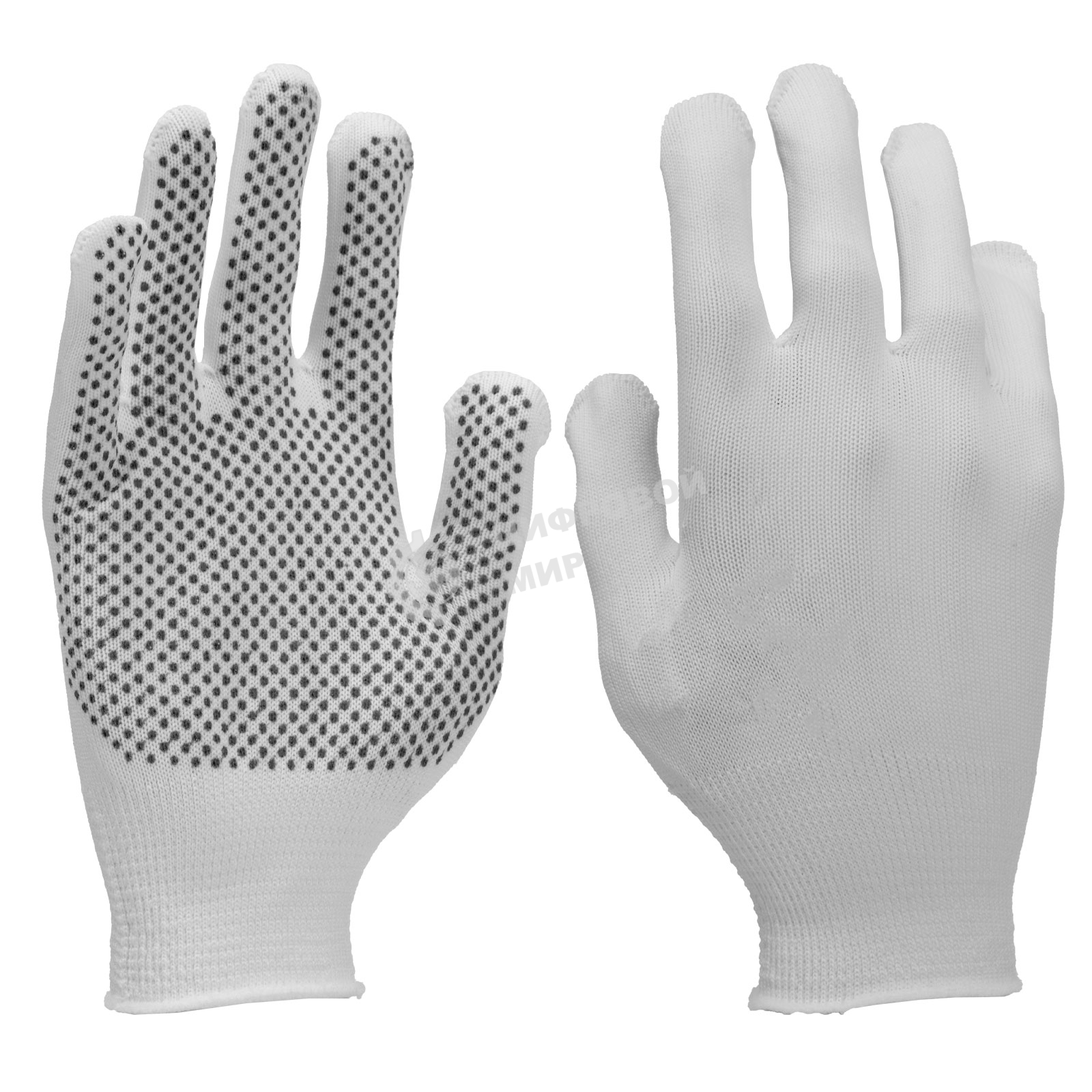 Перчатки в наборе Palisad 4 пары, цвета в ассортименте, ПВХ точка, L