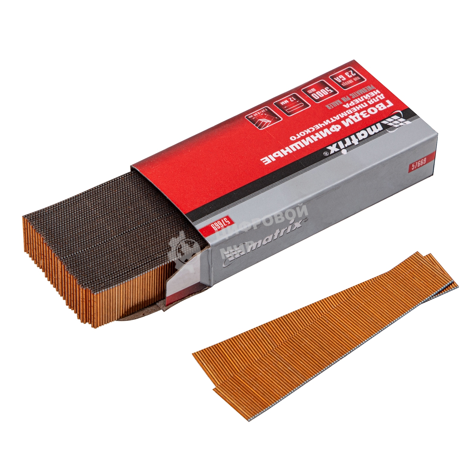 Гвозди Matrix финишные шпильки 23GA для пн, нейлера финишного мм 5000 шт