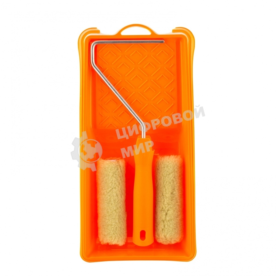 Малярный набор Сибртех для фасадных работ: кювета 150 мм х 290 мм и мини-валик 110 мм