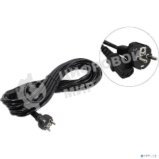 Кабель питания ExeGate Power PC-10P (Евровилка Schuko->С13) VDE-250V-3*1.0-CU, 10A, черный, 10м