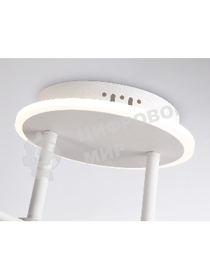 Потолочный светодиодный светильник Ambrella light FL66229/6 WH белый 48W 3000K-6400K+G9/4 880*880*240 (ПДУ ИК)