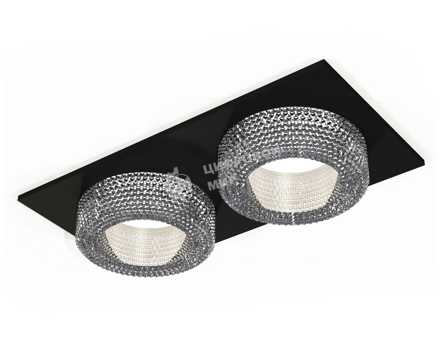 Комплект встраиваемого светильника Ambrella light XC7636020 SBK/CL черный песок/прозрачный MR16 GU5.3 (C7636, N7191)
