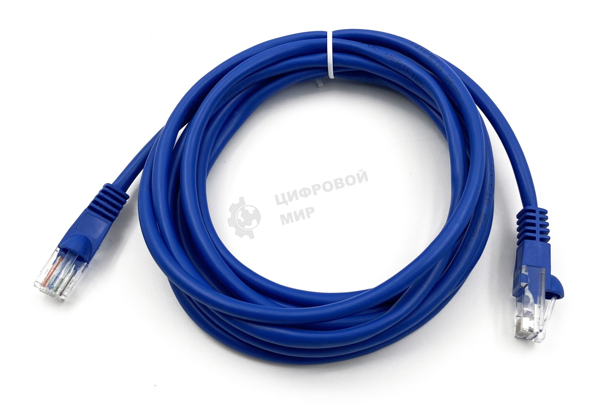 Патч-корд Buro UTP cat.5e 3м синий RJ-45 (m)-RJ-45 (m)