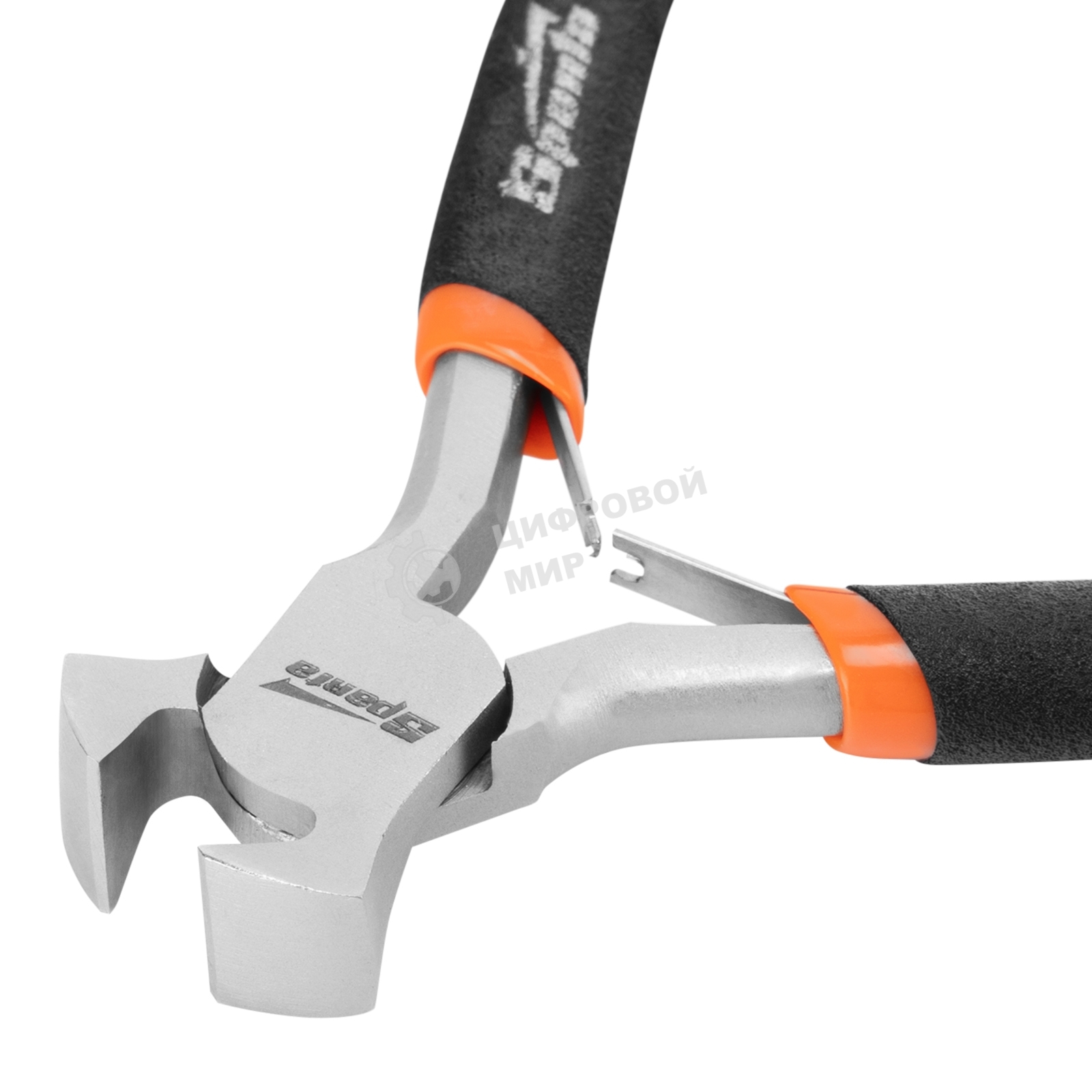 Кусачки торцевые Mini Sparta 105 мм, никелированные, авторазжим