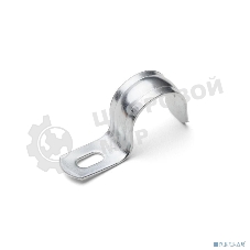 Скоба крепежная однолапковая Fortisflex СМО d16-17 мм метал. оцинк. (уп. 100 шт)