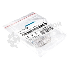 Модуль-вставка Keystone Jack RJ-45 ExeGate KJ-8P8C-U-C6-180-Dual (Кат.6, неэкранированная, 180 градусов, IDC Krone/110)