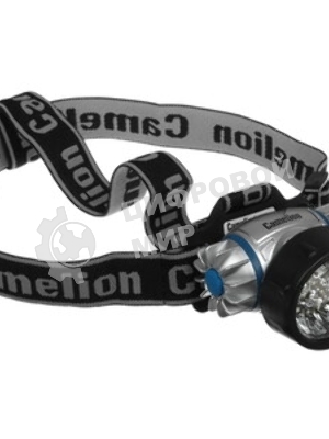 Фонарь Camelion LED5323-19Mx (фонарь налобн, металлик,19 ультра ярк LED, 4 реж, 3XR03 в компл, пласт, блис)