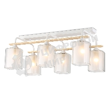 Светильник Ambrella light TR3033247/6 WH/WD белый/дерево E27/6 max 60W 580*340*245