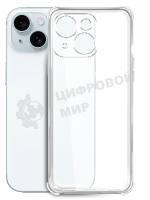 Чехол (клип-кейс) BoraSCO для Apple iPhone 15 Plus прозрачный