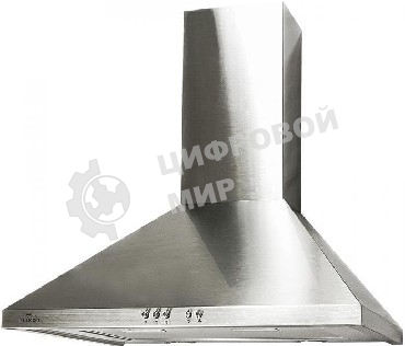 Вытяжка каминная Elikor Вента 60Н-650-К3Д серебристый, 59 см, 650 куб. м/ч, 56 дБ