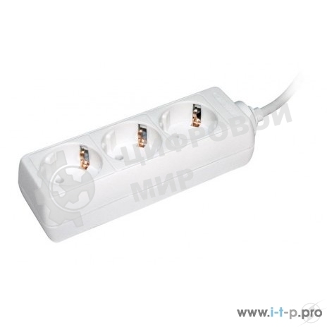 Удлинитель WYP10-16-03-05-Z-N У03 3 места 2 Р + P Е/5метров 3х1 мм2 16А/250 IEK