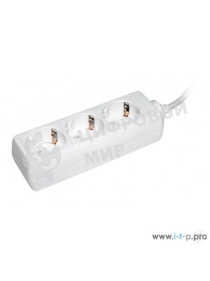 Удлинитель WYP10-16-03-05-Z-N У03 3 места 2 Р + P Е/5метров 3х1 мм2 16А/250 IEK