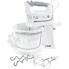 Миксер стационарный Bosch MFQ36460 450 Вт, белый/серый