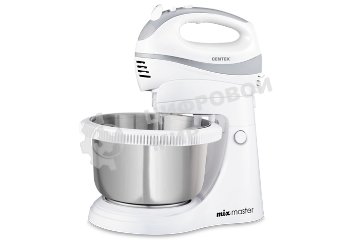 Миксер Centek CT-1107 белый/стальной