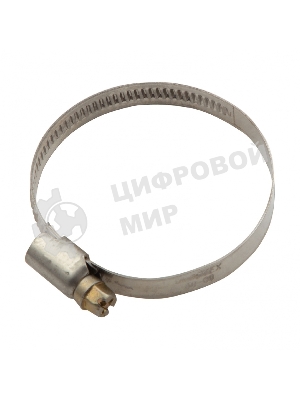 Хомуты Сибртех нержав. сталь, стандартное болтовое крепление 40-60 мм, ширина 9 мм, 50 шт.