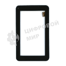 Сенсорное стекло (тачскрин) Irbis TZ01 TZ02. черное с рамкой