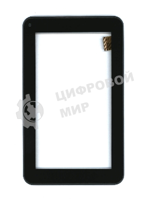 Сенсорное стекло (тачскрин) Irbis TZ01 TZ02. черное с рамкой