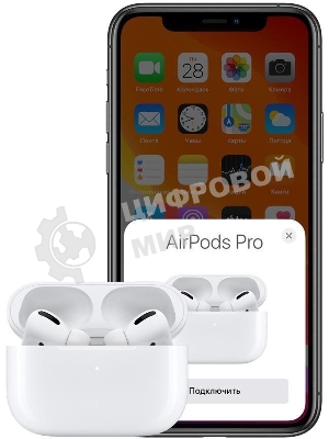 Наушники TWS Apple AirPods Pro 2 белый, внутриканальные, Bluetooth, активное шумоподавление