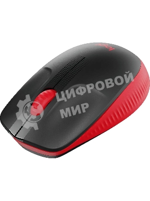 Мышь беспроводная Logitech M190 черный/красный, 1000 dpi, радиоканал, USB, кнопки - 3