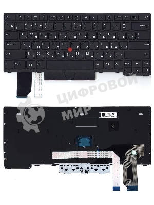 Клавиатура для ноутбука Lenovo ThinkPad L14 gen 1/2 черная
