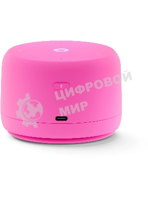Умная колонка Яндекс Станция Лайт 2 LED, 6Вт, с экраном, 1 динамик, часы, Алиса, BT5.0, Wi-Fi, розовый