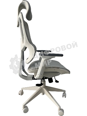 Кресло Cactus CS-CHR-MC02GY серый, сетка, подголовник